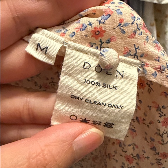 Doen Baudoin Dress in Peach Martha Garden Size M - Picture 3 of 5